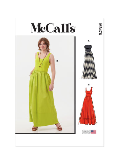 McCall's Sewing Pattern 8476 Misses' Dresses from Jaycotts Sewing Supplies