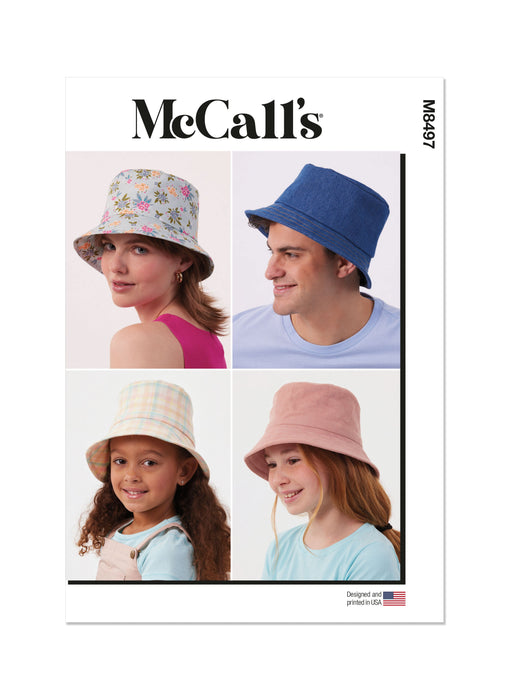 McCall's 8497 Bucket Hat Sewing Pattern from Jaycotts Sewing Supplies