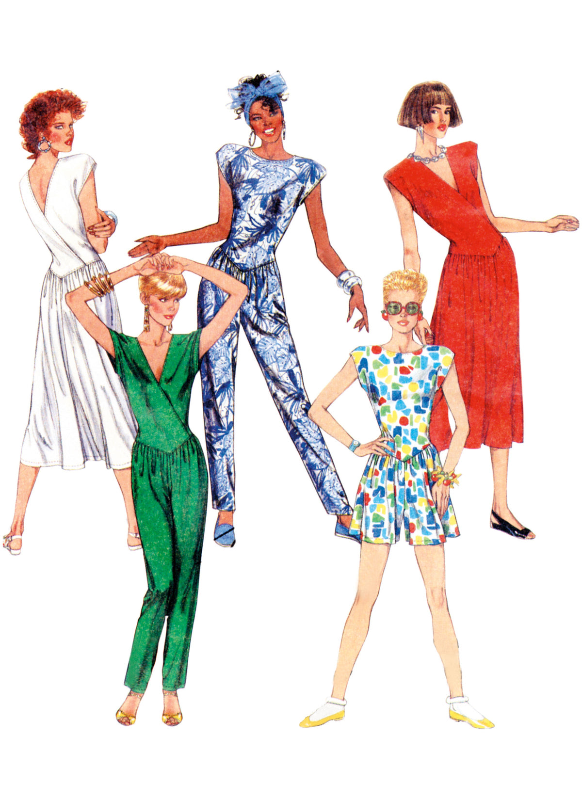 McCall's M8500 Misses' Knit Dress and Jumpsuits sewing pattern from ...