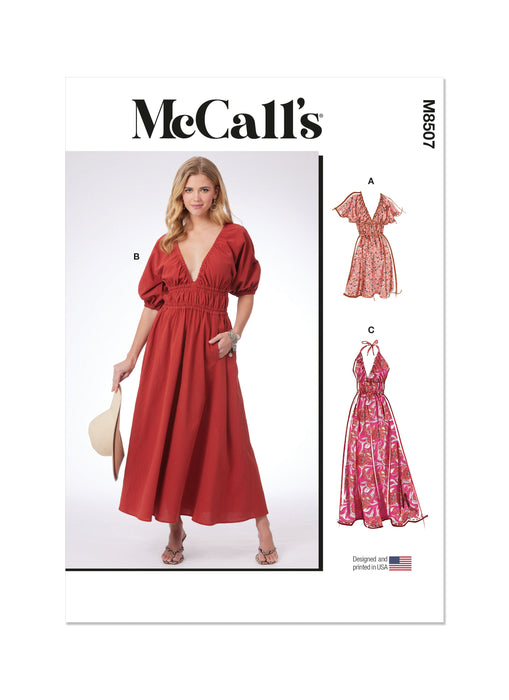 McCall's sewing pattern 8507 Dresses from Jaycotts Sewing Supplies