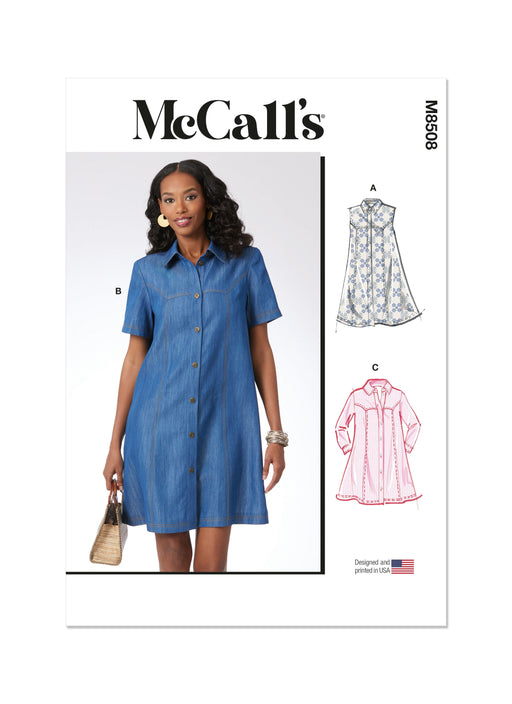 McCall's sewing pattern 8508 Dress with Sleeve Variations from Jaycotts Sewing Supplies