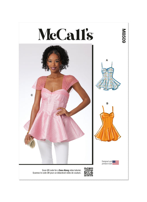 McCall's sewing pattern 8509 Tops from Jaycotts Sewing Supplies