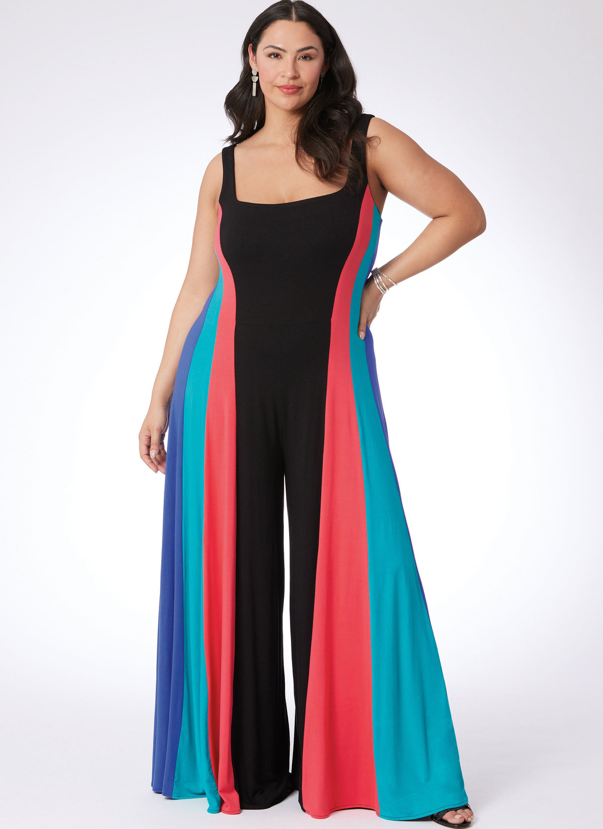 McCall's M8513 Women's Knit Jumpsuits and Dress sewing pattern from