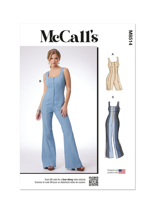 McCall's sewing pattern 8514 Romper and Jumpsuits from Jaycotts Sewing Supplies