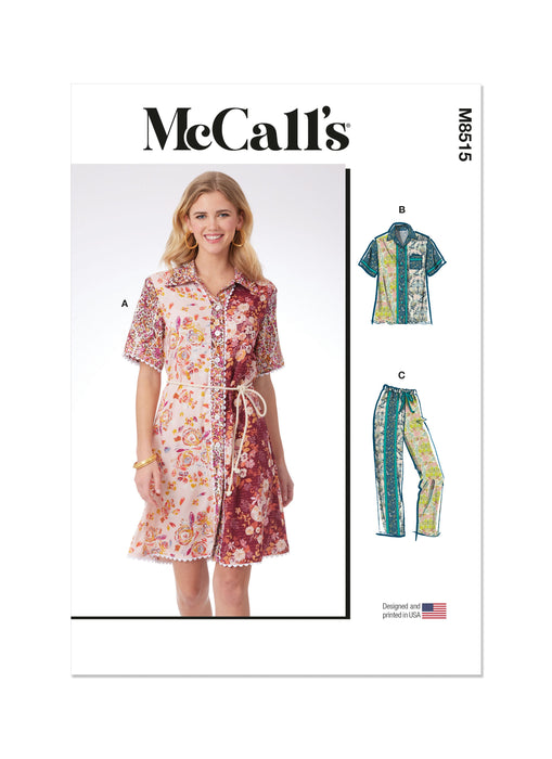 McCall's sewing pattern 8515 Dress, Top and Pants from Jaycotts Sewing Supplies