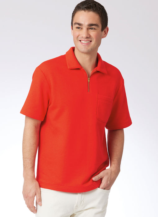 McCall's sewing pattern 8518 Men's Polo Shirts from Jaycotts Sewing Supplies