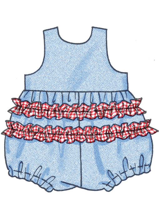 McCall's sewing pattern 8519 Infants' Dresses and Rompers by Laura Ashley from Jaycotts Sewing Supplies