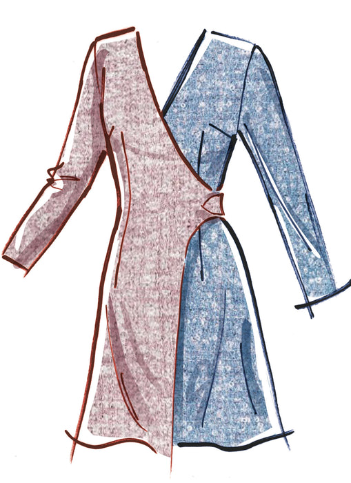 McCall's sewing pattern 8528 Blazer Wrap Dresses from Jaycotts Sewing Supplies