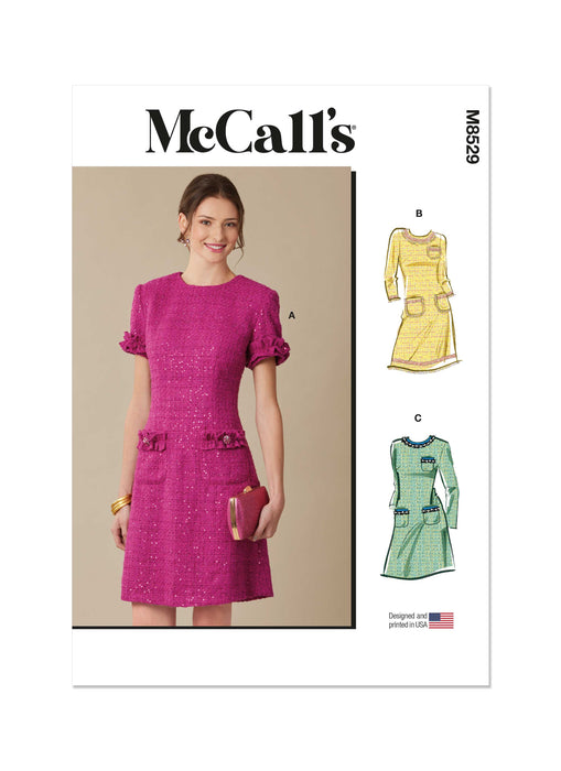 McCall's sewing pattern 8529 Misses' Dress with Sleeve Variations from Jaycotts Sewing Supplies