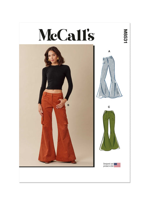 McCall's sewing pattern 8531 Misses' Trousers from Jaycotts Sewing Supplies