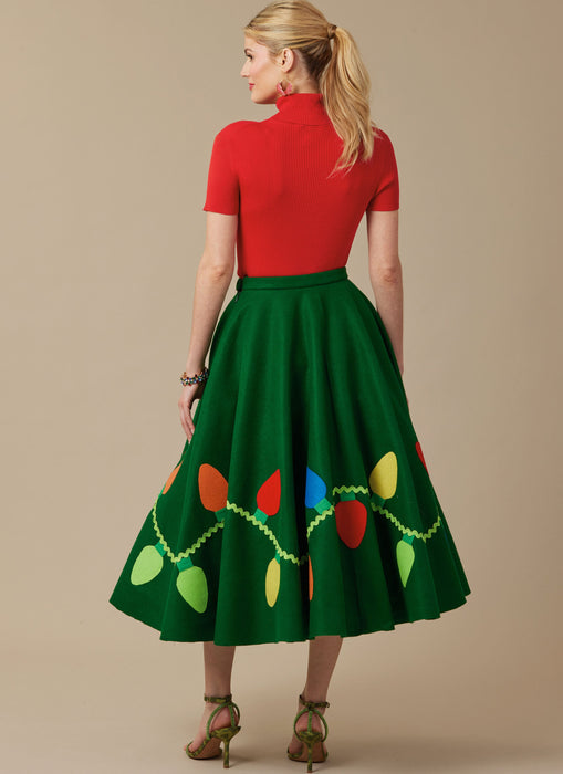 McCall's sewing pattern 8548 Christmas Circle Skirts from Jaycotts Sewing Supplies