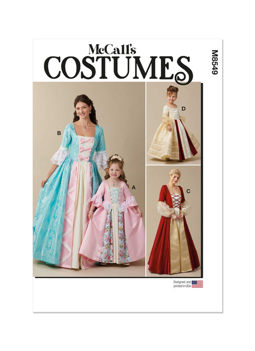 McCall's sewing pattern 8549 Princess Costume from Jaycotts Sewing Supplies