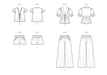 McCall's sewing pattern 8563 Misses' Lounge Tops, Shorts and Pants from Jaycotts Sewing Supplies