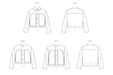 McCall's sewing pattern 8565 Unisex Jacket with Collar Variations from Jaycotts Sewing Supplies