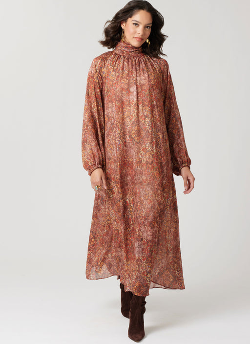 McCall's sewing pattern 8603  loose-fitting flared dress from Jaycotts Sewing Supplies