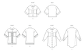 McCall's sewing pattern 8606 Loose fitting button front shirts from Jaycotts Sewing Supplies