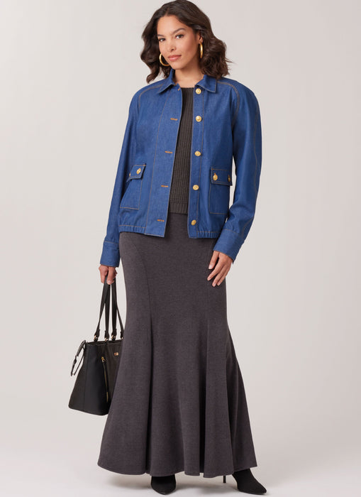 McCall's sewing pattern 8607 Blouson Jackets from Jaycotts Sewing Supplies