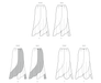McCall's sewing pattern 8608 Asymmetric Skirt from Jaycotts Sewing Supplies