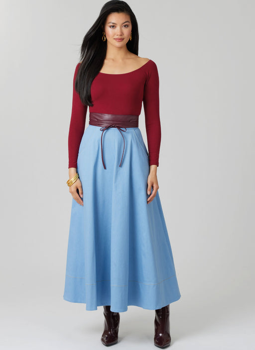 McCall's sewing pattern 8609 Flared Skirt in Three Lengths from Jaycotts Sewing Supplies