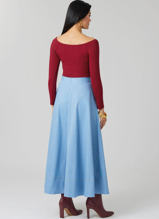 McCall's sewing pattern 8609 Flared Skirt in Three Lengths from Jaycotts Sewing Supplies