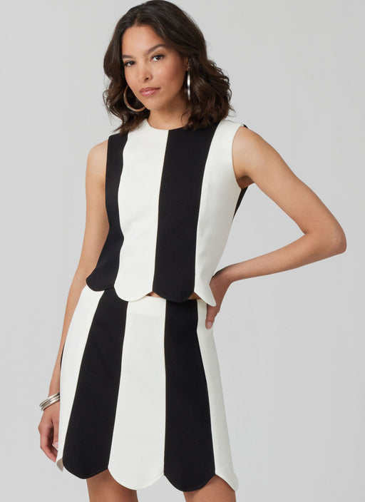 McCall's sewing pattern 8610 Fitted Knit Top and Skirt from Jaycotts Sewing Supplies