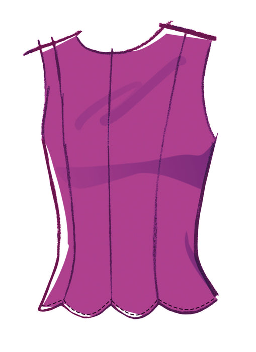 McCall's sewing pattern 8610 Fitted Knit Top and Skirt from Jaycotts Sewing Supplies