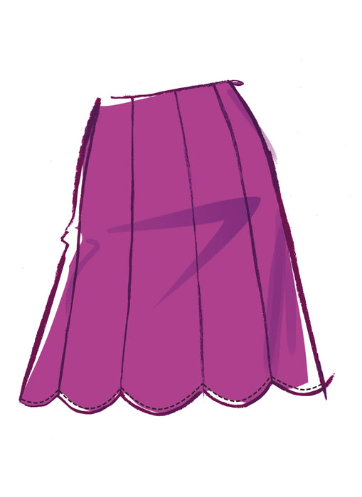 McCall's sewing pattern 8610 Fitted Knit Top and Skirt from Jaycotts Sewing Supplies