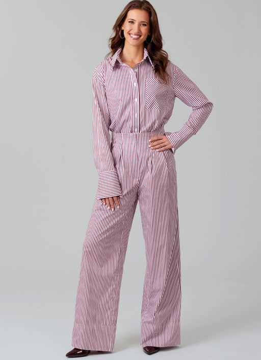 McCall's sewing pattern 8611 Women's Shirt, Shorts and Trousers from Jaycotts Sewing Supplies