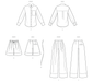 McCall's sewing pattern 8611 Women's Shirt, Shorts and Trousers from Jaycotts Sewing Supplies