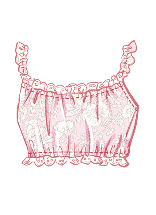 McCall's sewing pattern 8613 Bralette, Shirt and Shorts from Jaycotts Sewing Supplies