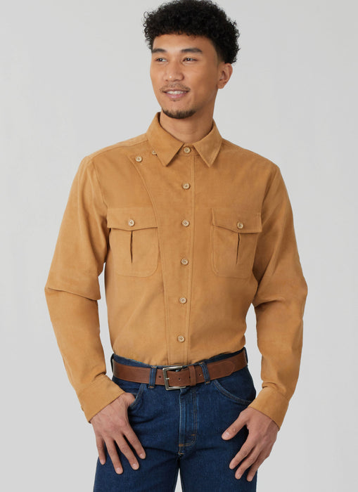 McCall's sewing pattern 8615 Unisex Casual button front Shirts from Jaycotts Sewing Supplies