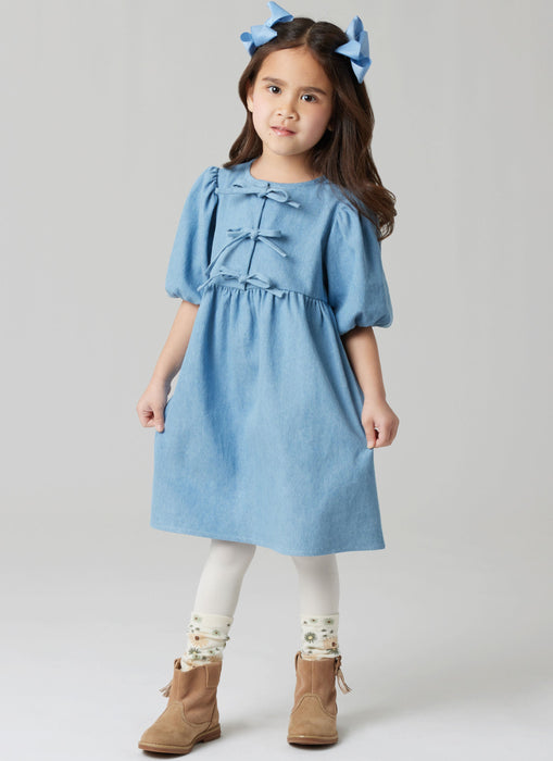 McCall's sewing pattern 8618 Girls' Top, Dress and Pants from Jaycotts Sewing Supplies