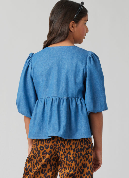 McCall's sewing pattern 8618 Girls' Top, Dress and Pants from Jaycotts Sewing Supplies