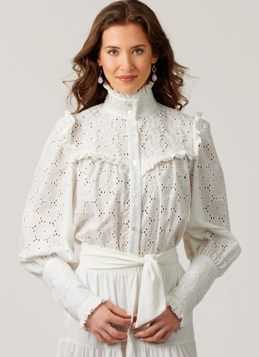 McCall's sewing pattern 8620 Vintage 1980's Laura Ashley blouses from Jaycotts Sewing Supplies