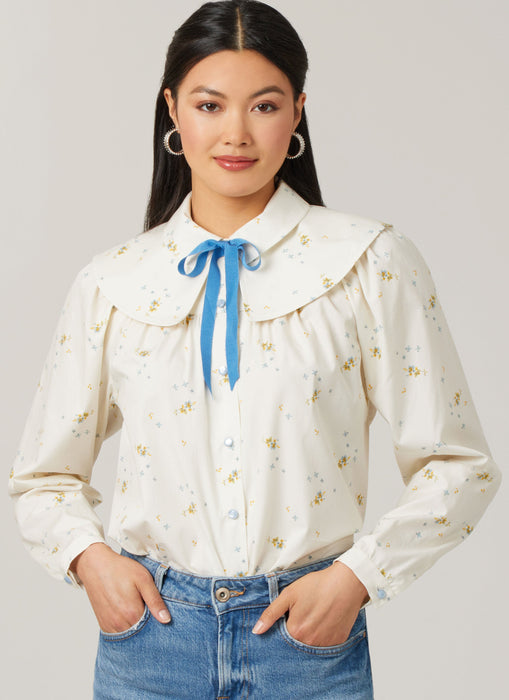 McCall's sewing pattern 8620 Vintage 1980's Laura Ashley blouses from Jaycotts Sewing Supplies