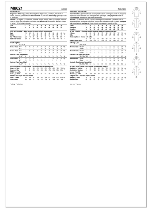 McCall's sewing pattern 8621 Vintage 1960's shirtdress from Jaycotts Sewing Supplies