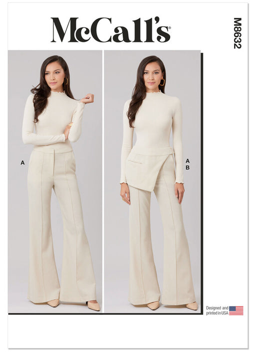 McCall's sewing pattern 8632 Misses' Flared Trousers from Jaycotts Sewing Supplies