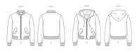 McCall's sewing pattern 8635 Unisex Bomber Jacket with or without Hood from Jaycotts Sewing Supplies