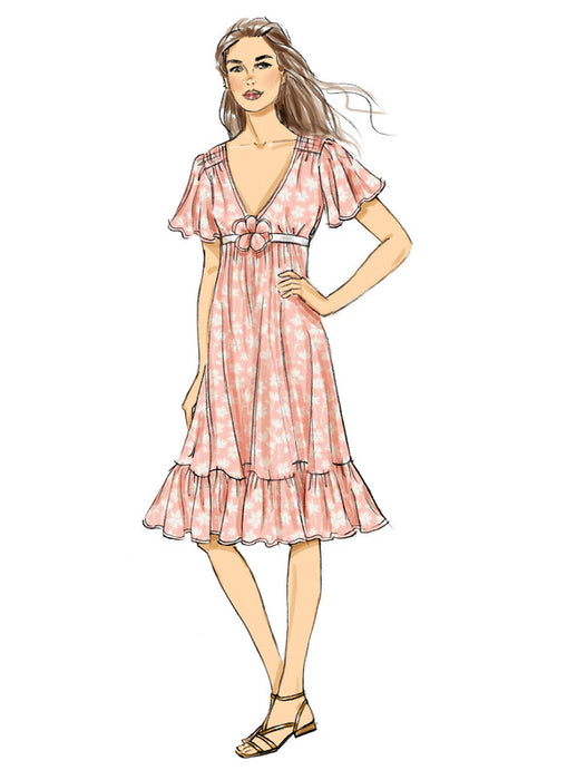 McCall's sewing pattern 8643 Misses' Lined Dresses by Laura Ashley from Jaycotts Sewing Supplies