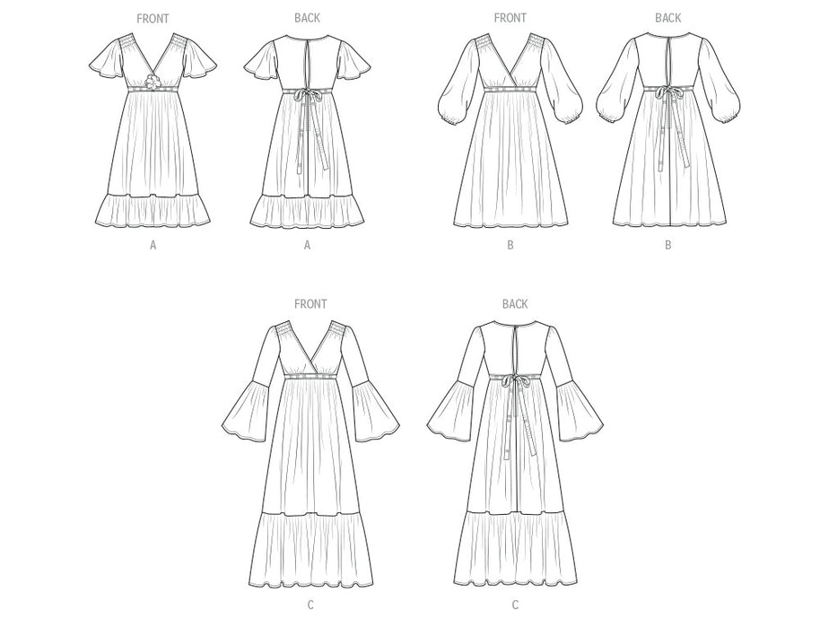 McCall's sewing pattern 8643 Misses' Lined Dresses by Laura Ashley from Jaycotts Sewing Supplies
