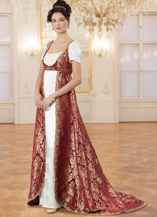 McCall's sewing pattern 8648 Misses' Regency Coat and Open Robes from Jaycotts Sewing Supplies