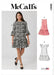 McCall's sewing pattern 8651 Misses' and Miss Petite Drop Waist Mini Dress from Jaycotts Sewing Supplies