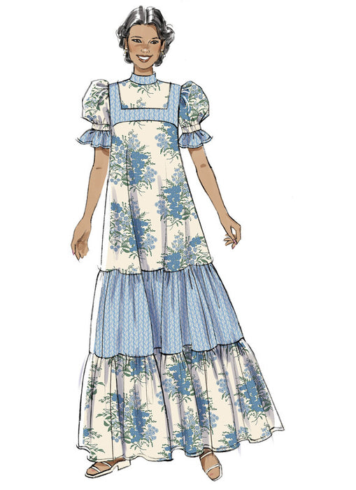 McCall's sewing pattern 8652 Misses' High Yoke Dress in Two Lengths by Laura Ashley from Jaycotts Sewing Supplies
