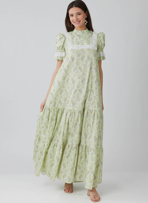 McCall's sewing pattern 8652 Misses' High Yoke Dress in Two Lengths by Laura Ashley from Jaycotts Sewing Supplies