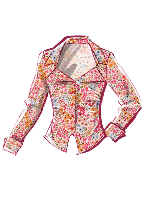 McCall's sewing pattern 8658 Misses' Woven Top with Sleeve Variations from Jaycotts Sewing Supplies