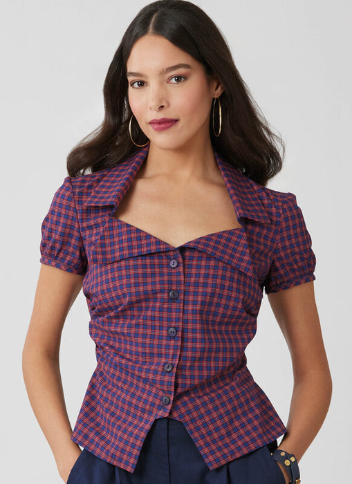 McCall's sewing pattern 8658 Misses' Woven Top with Sleeve Variations from Jaycotts Sewing Supplies