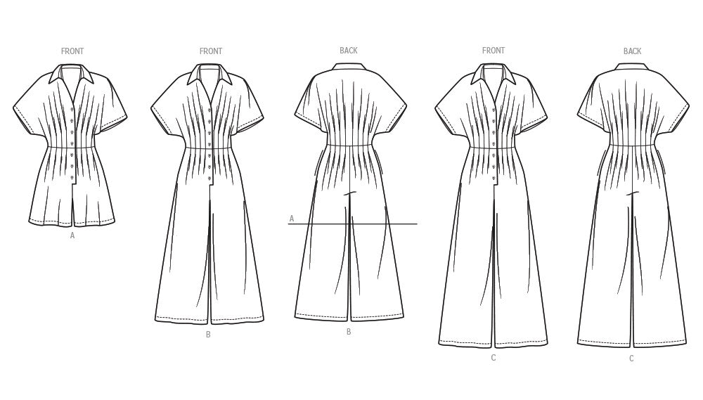 McCall's sewing pattern 8661 Misses' Jumpsuit in Three Lengths from Jaycotts Sewing Supplies