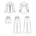 McCall's sewing pattern 8663 Misses' Lounge Top, Shorts and Pants from Jaycotts Sewing Supplies