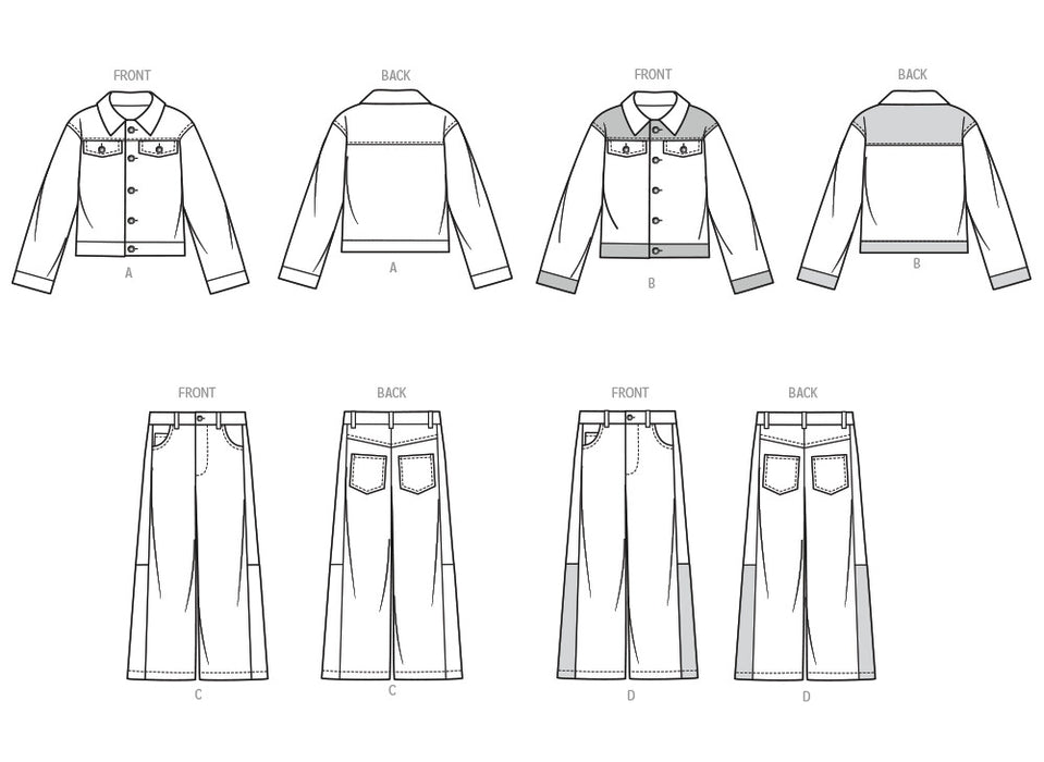 McCall's sewing pattern 8666 Girl's Jacket and Pants from Jaycotts Sewing Supplies