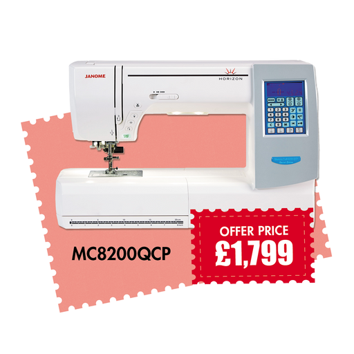 Janome Horizon 8200QCP sewing machine Save £330 from Jaycotts Sewing Supplies